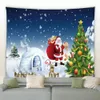 Camessy Christmas Goblen Noel Baba Kardan Adam Xmas arka plan duvar asılı battaniye tatil dekorasyonu ev duvar bezi çok büyük boy 231109