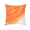 Pillow Orange Polyester Sofa Throw Cover Nordic Geometric Pattern For Living Room Decoration Cases 45