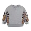 Sweat à capuche pour garçon, vêtements de styliste de couleur noire, pour bébé fille, gris, automne, tenues de mode pour enfants, 3t-8t