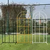 Party Decoration 2023 White Black Wedding Artificial Arch Iron Po Frame Props Stage Backdrops Screen Birthday Balloon Billboard Holder