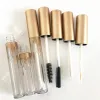 groothandel 4ML 2,5ML Lipgloss Plastic Flescontainers Lege Gouden Buis Eyeliner Wimpercontainer Mini Lipgloss Splitverpakkingsflessen Topkwaliteit