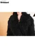 Fourrure femme fausse fourrure Nerazzurri hiver Extra Long surdimensionné noir chaud épais doux poilu fausse mongolie mouton manteau de fourrure femmes Maxi fourrure pardessus 2023L231109