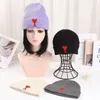 Chapéu clássico de malha de lã Ami para gorro de inverno caxemira tecido quente para homens