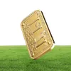 10pcs Lot Masons Masonic Challenge Coin Golden Bar Craft 999 Diseño 3D revestido de oro fino con cubierta de caja2218280