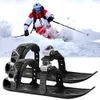 Fixations de snowboard Mini patins de ski courts pour skis de neige pour chaussures d'hiver Skiboard Snowblade pour les sports d'hiver dans les stations de neige Botte de ski réglable 231109