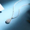 AAA Zirkon Water Drop Hang ketting Rhinestone CZ Vrouwen bruiloft kettingen sieradencadeau