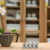 Decorações de jardim Simulação Paisagem Pavilhão Escultura Mini Modelo Lanternas Japonesas Ao Ar Livre