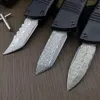 High End Kleine MT UT AUTO Tactische Mes VG10 Damascus Staal Blade CNC 6061-T6 Handvat EDC Gift Messen Met nylon Tas