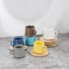 Cups Saucers Colorful Creative Gift Tea Cup Ceramic Coffee Saucer Set Turkish Mini Espresso