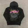 Hoodies designer mens pullover röd sp der unga thug ängel män kvinnor hoodie broderad webbtröja joggar jacka