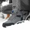 Stiefel Winter Herren Stiefel Wasserdichte Leder Sneakers Schnee Stiefeletten Outdoor Männliche Wanderstiefel Arbeitsschuhe High Top rutschfeste Arbeitsstiefel 231108