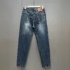 Herren-Jeans, Jeans-Hosen, Designer-Herren-Jeans, schmal geschnitten, neue trendige Marke, vielseitig, gerade, Stickerei, Steppung, zerrissen, Vintage-Hose, Herrenmode, M-4XL