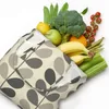 Sacchetti per la spesa multi grigio caldo orla kiely kiely pattern tela shopper spalla spalla grande capacità borsetta sacchetto durevole