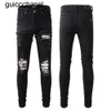 2023SS Fashion Brand New Jeans Clothing Designer Pants Light Blue Mens Slim Denim Straight Biker Men jeans byxor