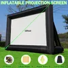 20/30ft Huge Inflatable Movie Screen Blow Up Projector Screen Outdoor for TV & Movies Seamless Portable with blower