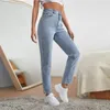 Jeans femminile Leijijeans 2023 stile blu da donna ad alta vita da donna con la donna ad alta vita jeans pantaloni in denim harem