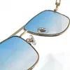 New fashion design uomo e donna occhiali da sole pilota 0368S montatura in metallo classico stile semplice e popolare che vende occhiali di protezione uv400 per esterni
