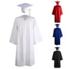 Dopklänningar Akademisk klänningsset STOR CUNTOPEMENT MORTARBOARD SET V NECK MORTARBOARD SET Lätt Mortarboard Set för vuxen 230408