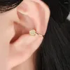 Brincos de backs fofos estilo coreano de zircão amor coração não piercing brinco de breol trago para mulheres versáteis femme bijoux brincos