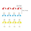 Tuindecoraties 12 stuks Mini Parasol Ornament Parasol Strand Underbrella Zand Baby Huis Hars DIY Decors Miniatuur Decoratie