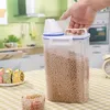 Opslagflessen Plastic Granen Dispenser Opbergdozen Keuken Voedsel Graan Rijst Container Mooie Doos Meel