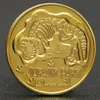 Arts and Crafts Gold plated commemorative coin of dinosaurs in Jurassic Park of the United States