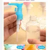 Opslagflessen 1 st bij willekeurige 50 ml PET transparante flesschroefdop geperste pomp bijvulbaar voor lotion shampoo lege proteerbare T0171