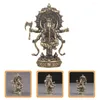 Dekoracje ogrodowe ganesha rzeźba figurka figurka retro dekoracje brązowe mosiężne dekoracje rzemieślnicze