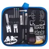 Kits de réparation de montre 146 pièces/ensemble trousse à outils professionnelle horloger ouvre-boîte lien dissolvant barre à ressort ensemble sac de transport outils