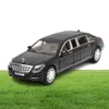 124 toy Model For Mercedes Maybach S600 Limousine Diecast Metal Model Car Toy For Children Christmas Gift Toy Car Collection T2001471188