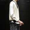 Kamizelki mężczyzn Versma 2023 Koreańskie harajuku brzydkie świąteczne kamizelka swetra kamizelki menu menuver v-dion-d-neck ponadgabielne męskie rękawy 5xl