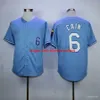 Koszulki baseballowe Vintage Jersey 6 Lorenzo Cain 13 Salvador Perez 16 Bo Jackson 5 George Brett 1985 Men Wome