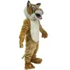 Jul Tiger Mascot Costume Cartoon Theme Character Carnival Vuxna storlek Halloween födelsedagsfest Fancy Outdoor Outfit för män kvinnor