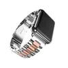 Luxuriöses klassisches Edelstahl-Metallarmband mit Adapter für Apple Watch-Armband, Faltschließe für iWatch-Serie 7, 6, 5, 4 Se, 38 mm, 42 mm, 40 mm, 44 mm, 41 mm, 45 mm, HI-Q