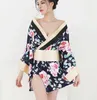 Roupas étnicas quimono mulheres japonesas tradicionais cardigãs robe streetwear roupas de cosplay yukata haori tops camisa