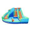 Inflatable Best Backyard Water Slide the Playhouse with Pool Blower Summer Castle Water Bounce House with Double Slides Spray Gun Climbing Wall for Kids Outdoor Play