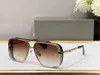 AN DITA GG Designer-Sonnenbrille MACH SIX mit Screen-Net-UV400-Schutzgläsern, quadratisch geschnittenem Design, Schwarzgold, UV400-Retro-Brille, mit Originaletui und Tasche