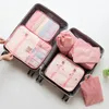 Duffel Bags 7PCS Set Organizer For Travel Accessories Luggage Suitcase Waterproof Wash Bag Clothes Storage