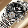 Wristwatches Relogio Masculino Top Brand Mens Luxury Watch Stainless Steel Luminescence Clock Casual Chic 3Bar Waterproof Outdoor Sport 231109