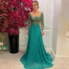 Green Long Sleeves Lace Mother of The Bride Dresses Chiffon Floor-Length Draped Pleated Mother's Dress Wedding Guest Elegant Prom Gown