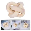 Garden Decorations Wooden Chain Decoration Knot Craft Handicraft Home Black Cupboard Link Desktop Ornament Office Bohemian