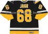 CCM Lemieux Penguins Hockey Jersey Jaromir Jagstals 8 Alex Ovechkin svart vit storlek M-XXXL