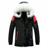 Fourrure pour hommes Fausse fourrure hommes à capuche longues doudounes avec col de fourrure manteaux d'hiver Parkas chauds de haute qualité mâle extérieur vestes décontractée manteaux longs 4 231109