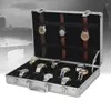 Smyckespåsar 24 Girds Watch Box Aluminium-Alloy Produc Storage Collection Skydda din