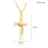 Cross Pendant Necklace Men's Stainless Steel Fashion Accessories Crucifix Charm Chain For Women Jewelry Gift