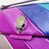 Bolsas de noche Kurt Rainbow Bag Tamaño mediano Cadena Londres Diseño de lujo Mujeres Oneshoulder Crossbody Messenger Bolso 231108