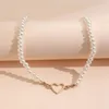 Chokers Trendy Liefde Hart Parelsnoer Vrouwelijke Persoonlijkheid Reizen Feest Mode Sleutelbeen Collier Accessoires Colar Perlas Kraag Cadeau 231109