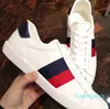 Zapatos de diseñador de lujo para hombre y mujer, zapatillas de deporte blancas de diseñador de lujo con cordones, zapatillas de deporte de cuero genuino