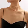 Choker Halskette Kreative LIEBE Legierung Vintage Kette Frauen Mädchen Produkt Vergoldung Mode Schmuck Party Geschenk 2023 Stil