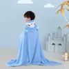 タオルウェアラブルバスタオルタオルコーラルベルベット子供生まれの赤ちゃんスーパーソフト吸収剤フード付きフード付き毛布冬暖かい